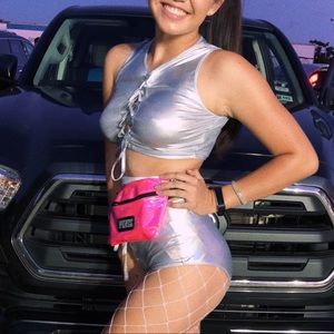 Silver, metallic 2 piece set 👽